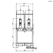 Crathco Model No. I‐PRO 2E W/ LIGHT and UV Frozen Granita Dispenser front dimension