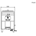 Crathco Model No. MP1HC frozen granita dispenser dimensions front