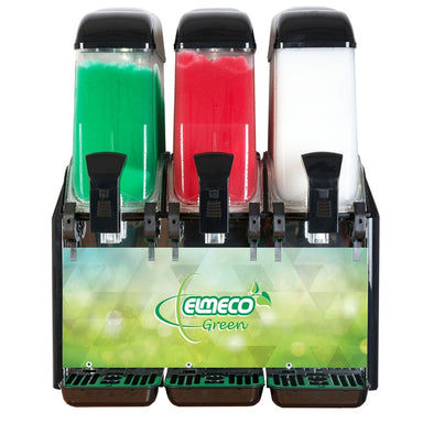 ELMECO FC3 Green LED Panel Slushy Machine Front View