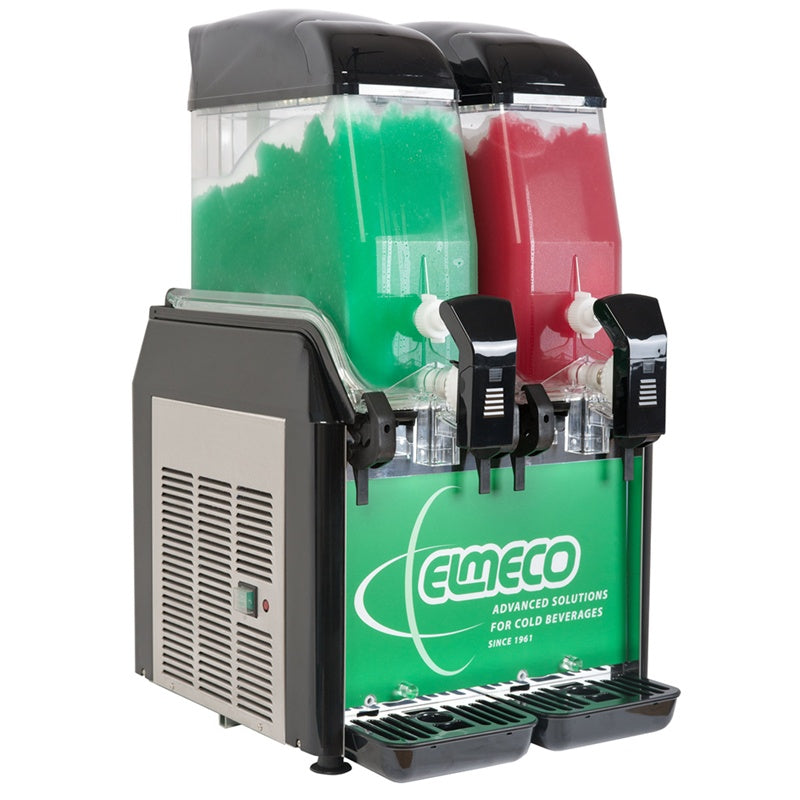 ELMECO FC2 Green LED Panel Slushy Machine Side View