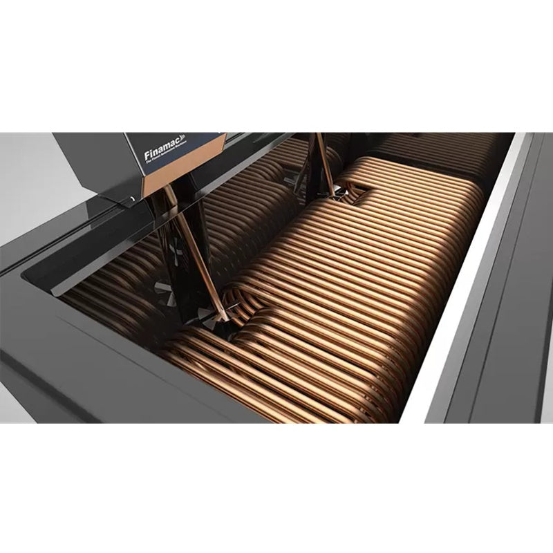 Finamac Turbo 25 Ice Pop Machine Top view with coils
