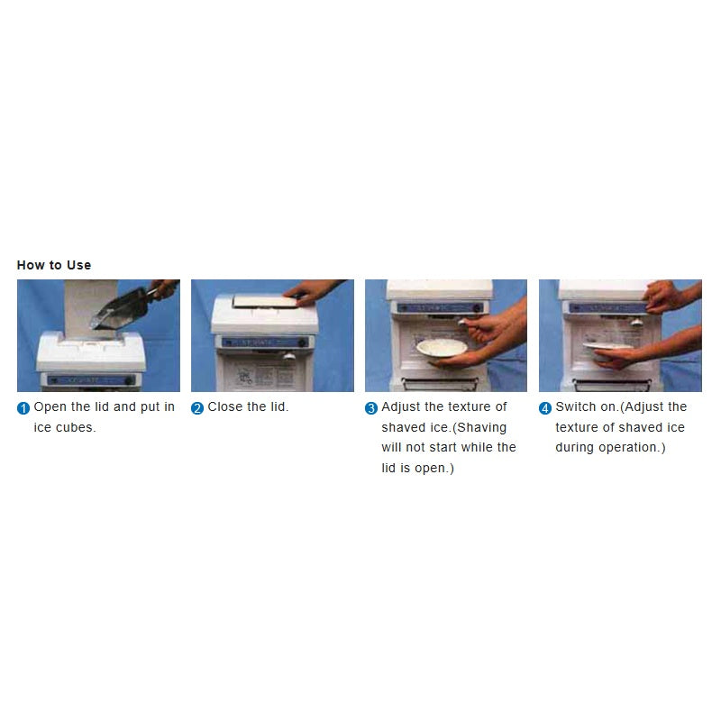 Hatsuyuki HC 8E Cube Ice Shaver Usage