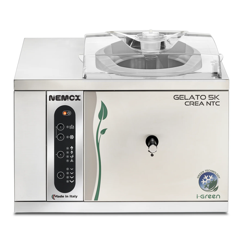 NEMOX Gelato 5K Crea NTC I Green ice cream machine front view