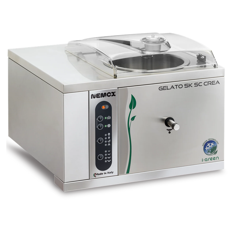 NEMOX Gelato 5K Crea NTC I Green ice cream machine side view