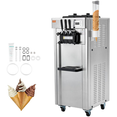 VEVOR Soft Serve 5.3 7.4 GpH 2200W Ice Cream Machine front