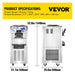 VEVOR Soft Serve floor two 12 L hoppers Ice Cream Machine specs