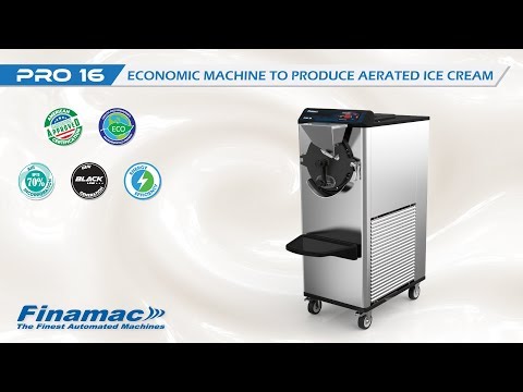 Finamac Pro 16 gelato machine working video