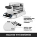 Waring WWCM180 included drip tray and waffle cone forming tool